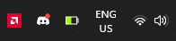 TrayJuice battery icon in the Windows system tray